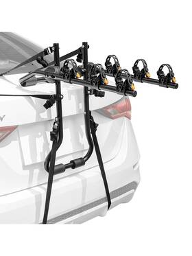 3-bike Costway 629722765549 Trunk Mounted Bike Rack Carrier For Sedan Hatchback