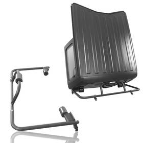 Gb1001-1s Crowmt 4x4 For Jeep Wrangler Hard Storage Rack Black Steel Carrier Sliding Cart With Wheels