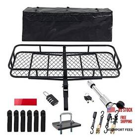 X1zh2-o79lbcgjeizjstewa7k Cuisinsmart Folding Hitch Cargo Carrier Rack 60 Inch X24 X6 - Trailer Black