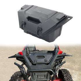 Cusautv Rxdyy037 42 Quart Utv Rear Cargo Box Storage Bin Compatible With Qt Black