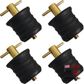 Daiuuriknng 716597790346 4 Pcs Boat Drain Plugs With T Handle Twist-turn Seal Design Sturdy Rubber