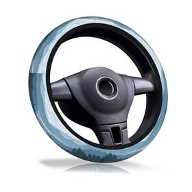 Daorjwl 718387582063 Car Steering Wheel Cover Anti-slip Breathable Elastic Beautiful Blue Mountain Daorjwl 718387582063 Car Steering Wheel Cover Anti-slip Breathable Elastic Beautiful Blue Mountain