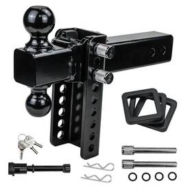 Db-ath-s-2.5-6 Dbxb-rv Adjustable Trailer Hitch Drop Tow 2.5-inch Receiver 6-inch