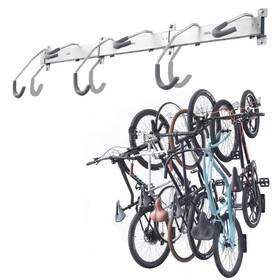 6-bike Delta Wm6000 Delt Cycle Heavy-duty Vertical Rail Rack - Silver Scratch And Dent
