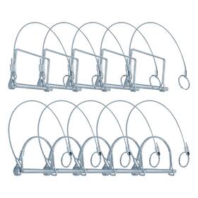 Fccs01 Dlbeem 10 Pack Trailer Coupler Pin 1/4 Inch Diameter X 2-3/4-inch Safety P