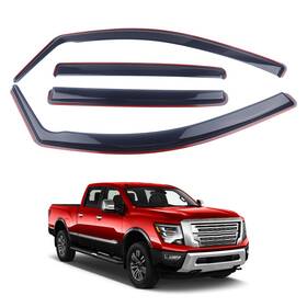 Bryd-17nt Dolksn Smoke Black In-channel Window Visor Deflectors Rain