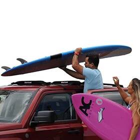 Dorsal 086372628912 Universal Soft Roof Rack Pads For Surfboard Kayak Sups With Car Tie Down Stra
