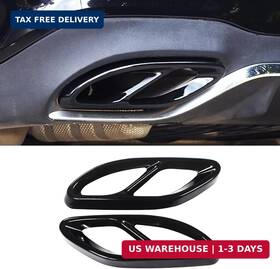 W205 Dwvv 712215384874 Rear Bumper Pipe Cover For Mercedes Benz E- Class W213 C-class Black
