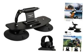 Ebiz & Tech Scbr Bk Ac 01 Bike Rack For Car Roof Quick Release Aluminium Alloy 3 Suckers Black