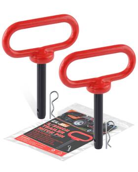 24-mhp-1 Eilxmag 24-mhp-1/2r-2 2pack Hitch Pin 1/2 X 3 Inch Trailer With Clip And Rubber-coated Hand