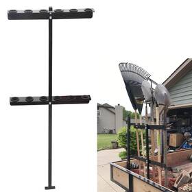 Elitewill 346208650498 Landscape Hand Tool Rack For Trailer Truck 6 Holes Long Handle Storage