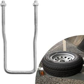 Elitewill 445055759726 Spare Tire Carrier Zinc Plated U-bolt Holder Bracket Side Mount For 4