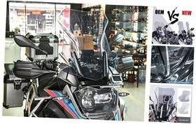 Fatexpress 717332930645 Motorcycle Large Windshield Windscreen Wind Screen Deflector Protector Fairing