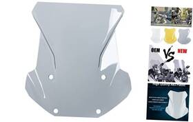 Fatexpress 717332957925 Motorcycle Large Windshield Windscreen Wind Screen Deflector Protector Fairing