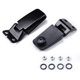 219-093 Fexon Rear Window Hinge Tailgate Liftgate Glass Kits Replacement For Black