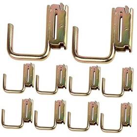 Fhome 702909506545 10 Pack E-track Steel J-hooks Tie-down Accessories With Spring Fitting
