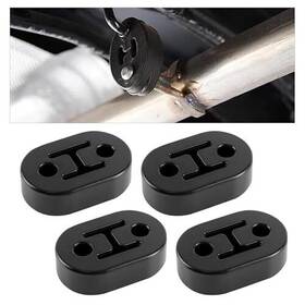 Fun14305 Flygun 4 Pcs Car Exhaust Pipe Support Bracket Rubber Two-hole Shock-absorbing