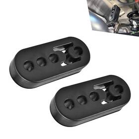 Flympn8 Foelony 2 Pcs Rubber 4 Hole Exhaust Hanger High-density Adjustable Muffler