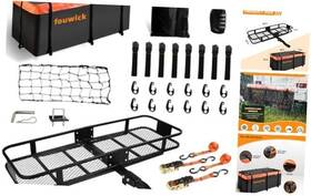 Jtc01b Fowick 60 Inch 20 6 500lbs Folding Trailer Hitch Mount Cargo Basket Bag
