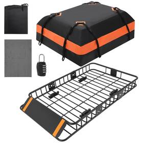Ng-64-21-1a Garveetech Roof Rack Cargo Basket 64 In X 39 6 Waterproof Bag 21