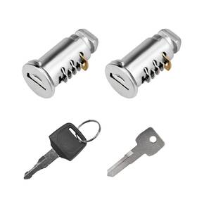 Gasedin-1703lc Gasedin 2 Pcs Lock Cores Car Roof Rack System Components Cylinder With Key Loc