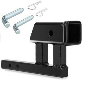 Gekers 669665112208 1-1/4 To 2 Inch Hitch Adapter 1.25 Solid Shank 4.5