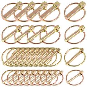 Glarks 709886211998 30pcs Heavy Duty Lynch Pin Assortment Kit For Farm Tractors Trailers Trucks M