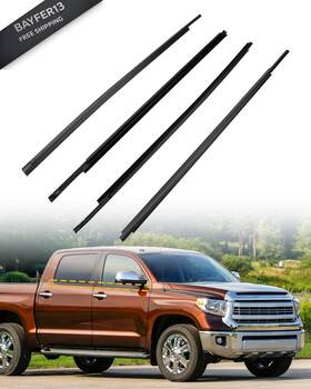 3921 Gledewen Window Molding Trim Seal Strip 2007-2019 Toyota Tundra Crewmax
