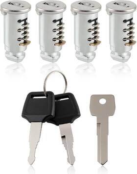 Goamotors 313114446450 4pcs Thule Lock Cores Key Cylinder For Bike Roof Rack Locks Cargo