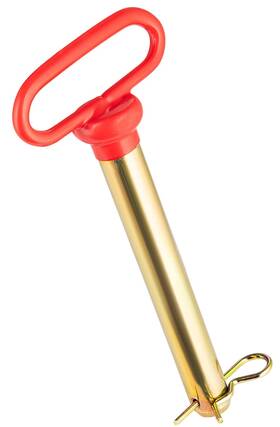 Goreks 840195608311 Trailer Receiver Pin And R-clip Inch With Red Coated Handle For Drop Hitche
