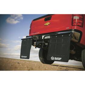 Guide Gear 885344826772 New Hitch Mount Mudflaps Heavy-duty Rubber Powder-coated Center Hub