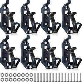 Gulfmew 726084338753 8 Pcs Shovel Mount For Roof Rack Metal Rubber Clamp Wall Mounting Kit Shove
