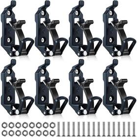 Td-gulfmew-102 Gulfmew 4 Pcs Shovel Mount For Roof Rack Metal Rubber Clamp Wall Mounting Kit Shove