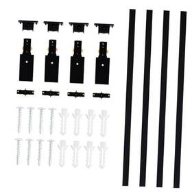 Iht1mb4 Hahhy H Track Lighting Rails Kit 13ft Type Black With End Caps And Live