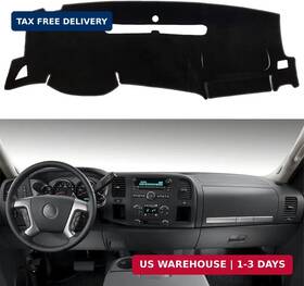 Hanlanka 665268057595 Dashboard Cover For Gmc Sierra And Chevrolet Silverado- Fits 2007-2013 Models Wi