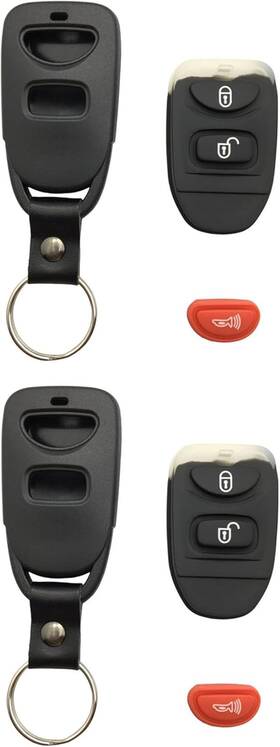 Jacc095 Herkiocio Remote Car Key Fob Cover Case Replacement Fit For Hyundai Accent Elantra Sonata