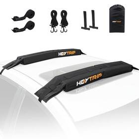 Heytrip 630282328181 Universal Soft Roof Rack Pads For Kayak/surfboard/sup/canoe With 15ft Tie-dow