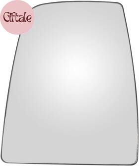 Hilon 445009461439 Driver Side Upper Mirror Glass With Heated And Plate Compatible Ford Transi