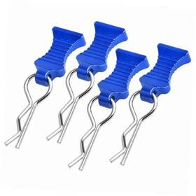 U4h0068-70 Hobbyfire 4-pack Universal Rc Body Clips With Tabs Metal Handled For Navy Blue
