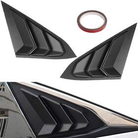 Slj082-bkcs Htracing For 10th Gen Civic Sedan Rear Side Window Louvers Air Matte Black