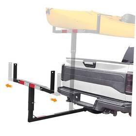 Za-ijxm-952o Htx Truck Bed Extender 2 In 1 Design Foldable Kayak Hitch 850lbs Load