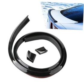 Alempn14 Icykale Car Rear Spoiler Trunk 4.75 Ft Lip Kit 1 Pc Black