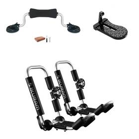 Ikuram R 759981087004 Kayak/surf/ski Roof Carrier Rack With Kayak Roller And Car Door Step For Cano