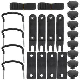 Nw09l1275n2heb Iplusmile 4 Sets Roof Box U-bolt Clamps Universal Metal Rooftop Cargo Carrier Rack Bol