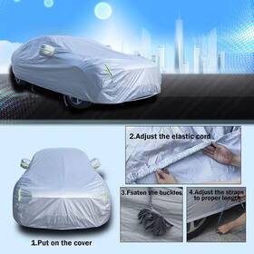 Itopfox 313050445470 Car Cover Waterproof All Weather 6-layer Heavy Duty Outdoor For Sedans