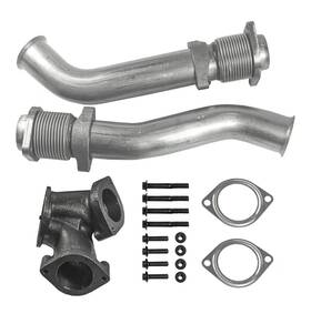 Jdm-f015 Jdmspeed Turbo Diesel With Hardware Bellowed Up Pipe Kit Replacement For Ford F250 F3