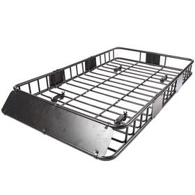 Jeremywell 843718102129 Universal 64x 39x 6 150 Lb Capacity Roof Rack Cargo Basket Extensi