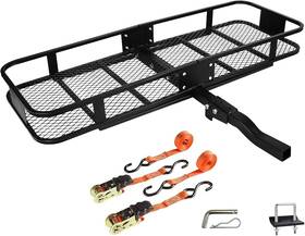 Xlj000 Jiatai Folding Hitch Mount Cargo Carrier Basket 60x20x6 Inch Rear Luggage Rack 500