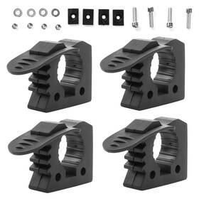 Y1163 Jimtyee 4 Pack Quick Release Rubber Clamp Mount Kit 1-1/5 Inch To 1-1/2 Fist