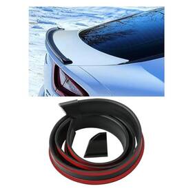 Joycourt-kkrh119 Joycourt Car Rear Spoiler Roof Lip Kit Rubber Trunk Trim Strip Cool Matte Black
